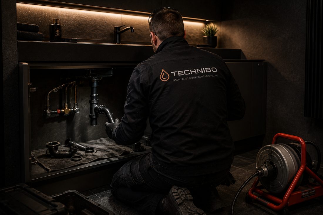 Technibo ontstopt een afvoer en riolering